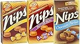 Bundle of 3 Nips Hard Candy Boxes: One Coffee, One Chocolate Parfait & One Butter Rum- Gluten Free-30 Calories Per Piece