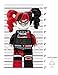 Lego Batman 9009310 Harley Quinn Kids Minifigure Alarm Clock | red/Black | Plastic | 9.5 inches Tall | LCD Display | boy Girl | Official