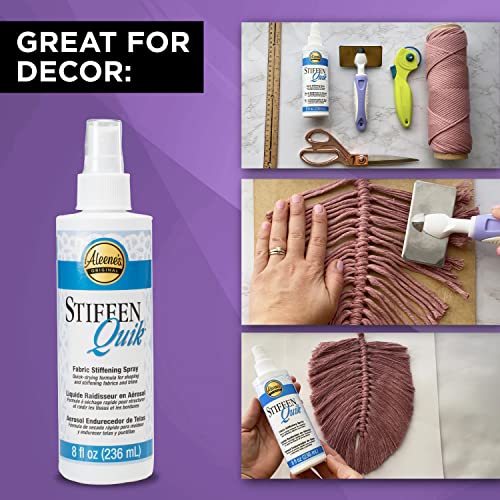 Aleene's 15581 StiffenQuick Fabric Stiffening Spray 8oz,Original