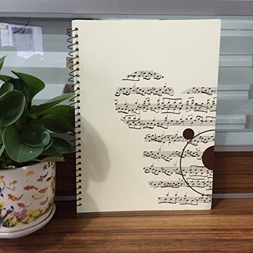 Blank Sheet Music Composition Manuscript Staff Paper Art Bear Music Notebook 50 Pages 26x19cm (Ivory Bear)