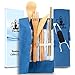 Bamboo Utensils | Wooden Cutlery Set | 7-Piece Flatware | Travel | Camping | Zero Waste | Reusable | Including Case and Straw