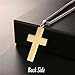 U7 Men Stainless Steel Chain 18K Gold Plated Bible Verse Lords Praying Hands Pendant Necklace Religious