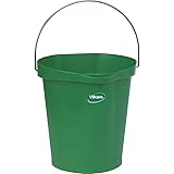 Vikan 56862 Pail,3 gal.,PP/SS,Green