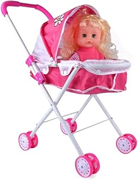 poussette bebe jouer