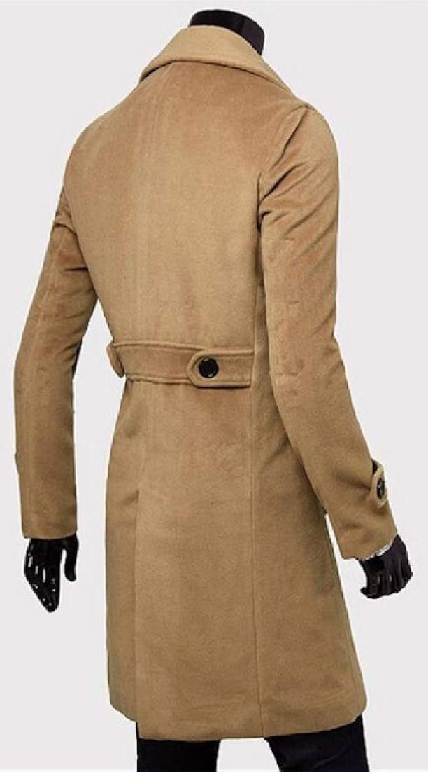 Men Keaac Men Trench Coat Long Jackets 