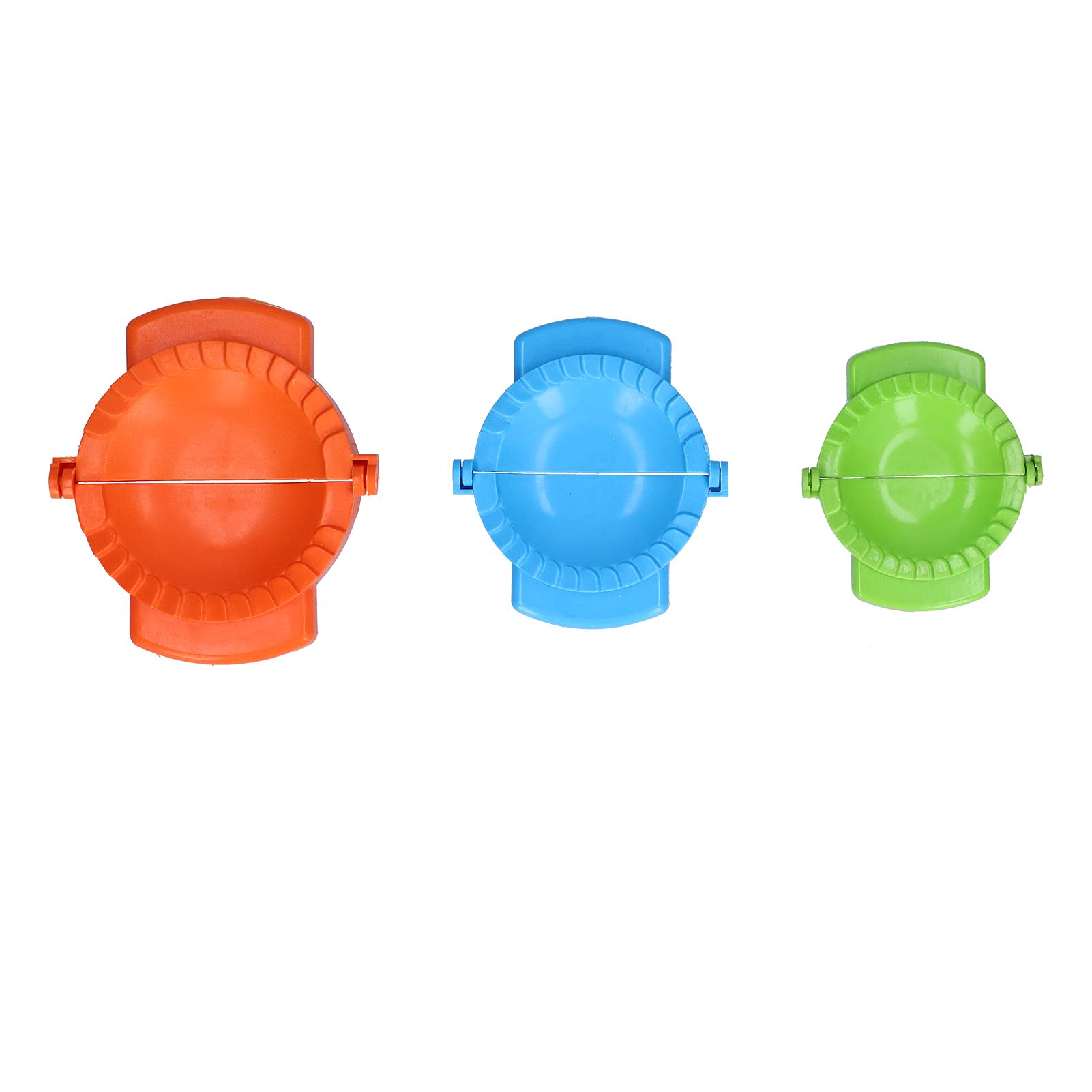 Tissting Dumpling Maker, Plastic Dough Press Mold with Automatic Moulding for Dumplings Pies, 3Pcs Kitchen Tool for Home Cooking