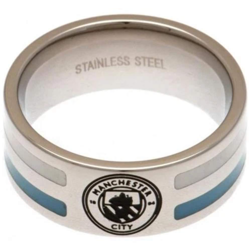 Manchester City F.C. Colour Stripe Ring Medium Official Merchandise