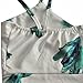 FCYOSO Women's Floral Print 2 Pieces Crop Top+ Short Pants Jumpsuits (US,S/Asia,M) White