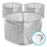 Modkat Litter Box Perfect Fit Reusable Liner with Handles - Gray (3-Pack)