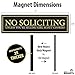No Soliciting - Family, Friends, & Neighbors Welcome Door Magnet - The Perfect