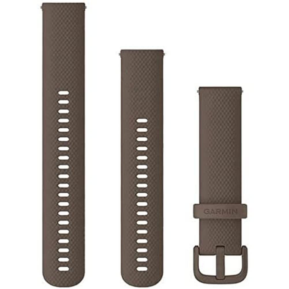 Garmin Quick Release Bands (20mm), suitable for selected Forerunner-,Venu-, vívomove-,vívoactive and Approach smartwatch series, Original accessory, Silicone, Cocoa — image 1