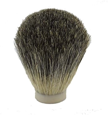 VIGSHAVING 20mm Diameter Grey Pure Badger Hair Shaving Brush Knot