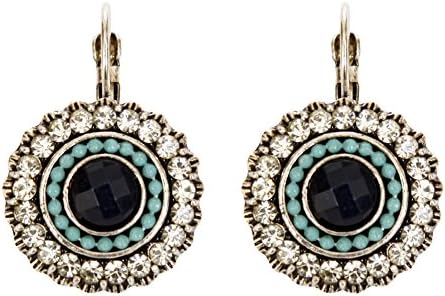 Cool Blue &amp; Cubic Zirconia Drop Earrings