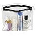 Lewis N. Clark TSA Approved Toiletry Bag: Women’s + Men’s Toiletry Bag, Luggage Bag + Travel Organizer Toiletries Bag, Clear, 1qt Pouch