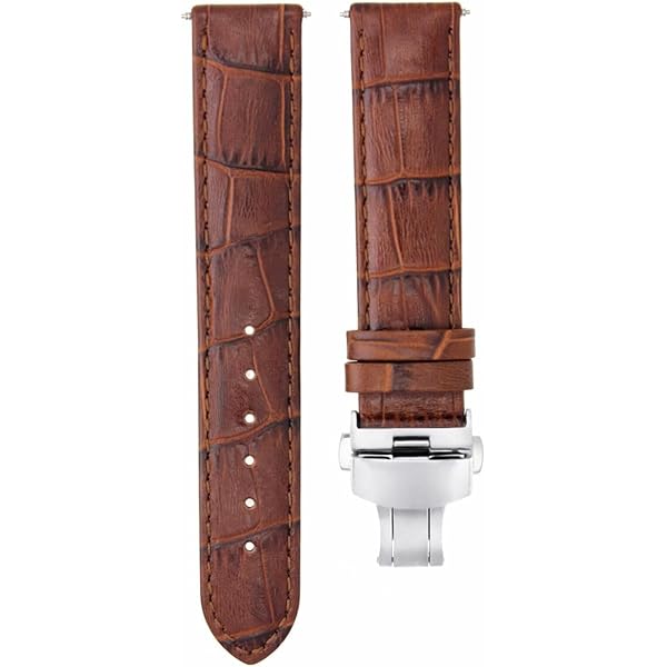 Amazon.com: Ewatchparts 24mm Leather Watch Band Strap Clasp