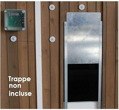 Animaloo Portier Automatische Fur Poulailler Portier Electronique Hat Batterien Fur Huhnerstall Luke Tur Aluminium Amazon De Haustier