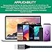 USB Type C Cable, Xcords 3Pack 3FT USB to USB C Cable, Nylon Braided Fast Charger Cord Compatible with Samsung Galaxy S10/S9/S8 Plus/Note 9/8/Google Pixel/LG V30/V20/Stylo 4 and More