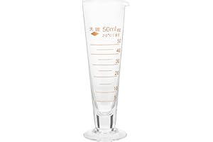 WEKADRIN 50ml Glass Measuring Beaker with Scale, Laboratory Glass Graduated Cylinder for Chemistry