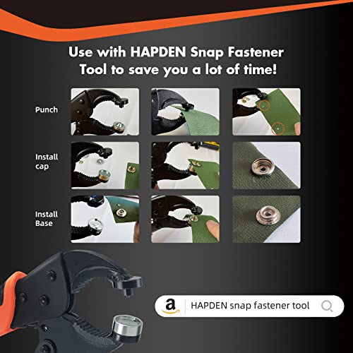 160 pcs snap Buttons,snap Fasteners kit 15mm Stainless Steel Snaps