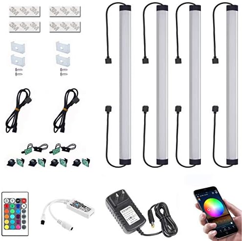 LAIFUNI Linkable LED Rigid Strip - WiFi Wireless Smart Phone Controlled Light Strip Kit, 12inch Dimmable Under Counter Lights,Compatible with Alexa,IFTTT,Google Assistant (4)