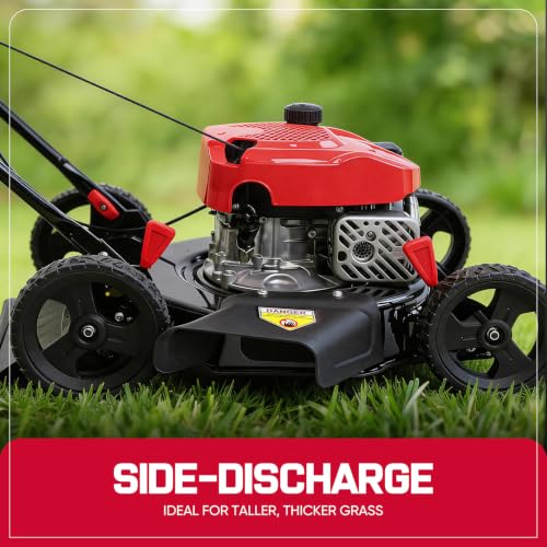 PowerSmart 18-inch 144cc Gas Lawn Mower, Push Mower with Side-Discharge photo 12