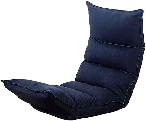 Amazon De Lazy Sofa Chaise Lounge Boden Bett Klappstuhl Bequeme Kissen Einzel Verstellbar Balkon Wohnzimmer Boden Stuhl 8 Farben Schwarz