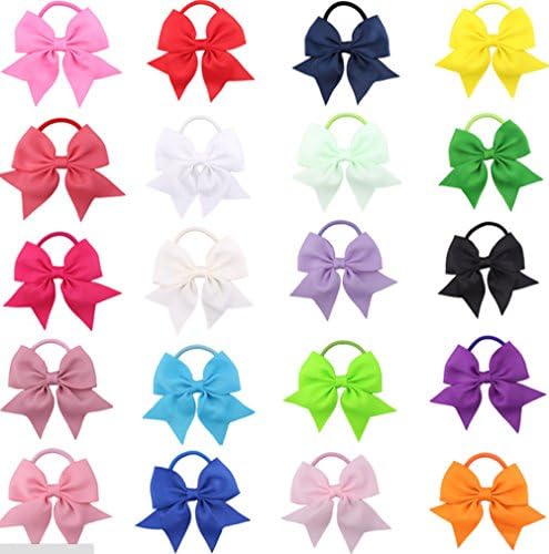 Silk Artificial Manual Chiffon Flower Hairpin Girls Hair Bows 20pcs