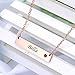 HooAMI Personalized Bar Necklace with Birthstones - Custom Made with 1 Name 1 Birthstone,Rose Gold