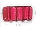 Rimobul Luxury Roll N Go Cosmetic Bag Roll Up Bathroom Organizer Red & Hot Pink (Red & Hot Pink)
