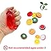 ESSENSON 28 0 Magic Crystal Slime Putty Toy Soft Rubber Fruit Slime for Kids, Students, Birthday, Party - 6 Pack with 2 Straws