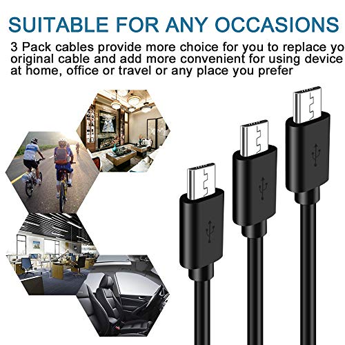 Power Extension Cable for Wyze Cam Pan,WyzeCam,Kasa Cam,YI Dome Home Camera,Furbo Dog,Nest Cam,Blink,Netvue,Oculus Go,Arlo Pro Q,Amazon Cloud Camera,Charging Cord for Home Security Camera 10Ft