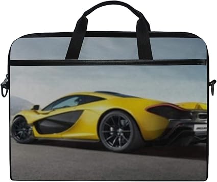 Amazon Com Mclaren Mclaren P1 Cars Yellow Sport Laptop Shoulder Messenger Bag Case Sleeve For 14 Inch To 15 6 Inch