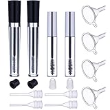 eBoot 8 ml/ 10 ml Empty Mascara Tube Eyelashes Tube Eyelash Cream Container Bottle with Wand Rubber Inserts Funnels Transfer Pipettes for Mascara Castor Oil DIY