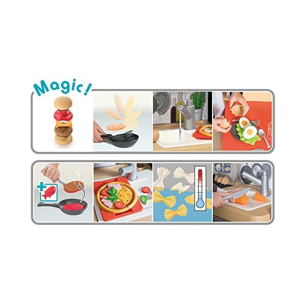 Smoby - Chef Corner Restaurant – zum Kochen uns Servieren, Küchenbereich, Essplatz, Kassenbereich mit Theke und… – Bild 5