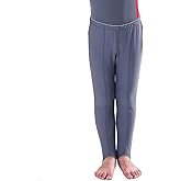 Mens and Boys Gymnastics Pants Leotard Youth Ballet Tights Stirrup Pants for Dance Yoga Practice Athletic Gray