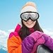 Ski Goggles, 2 Pack Snowboard Goggles Skate Glasses, Motorcycle Cycling Goggles for Kids, Boys & Girls, Youth, Men & Women, with UV 400 Protection, Wind Resistance, Anti-Glare Lenses