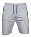 Saahus Men's Shorts, Active Slim French Terry Fitted Workout Gym Shorts For Men With Zipper Pockets