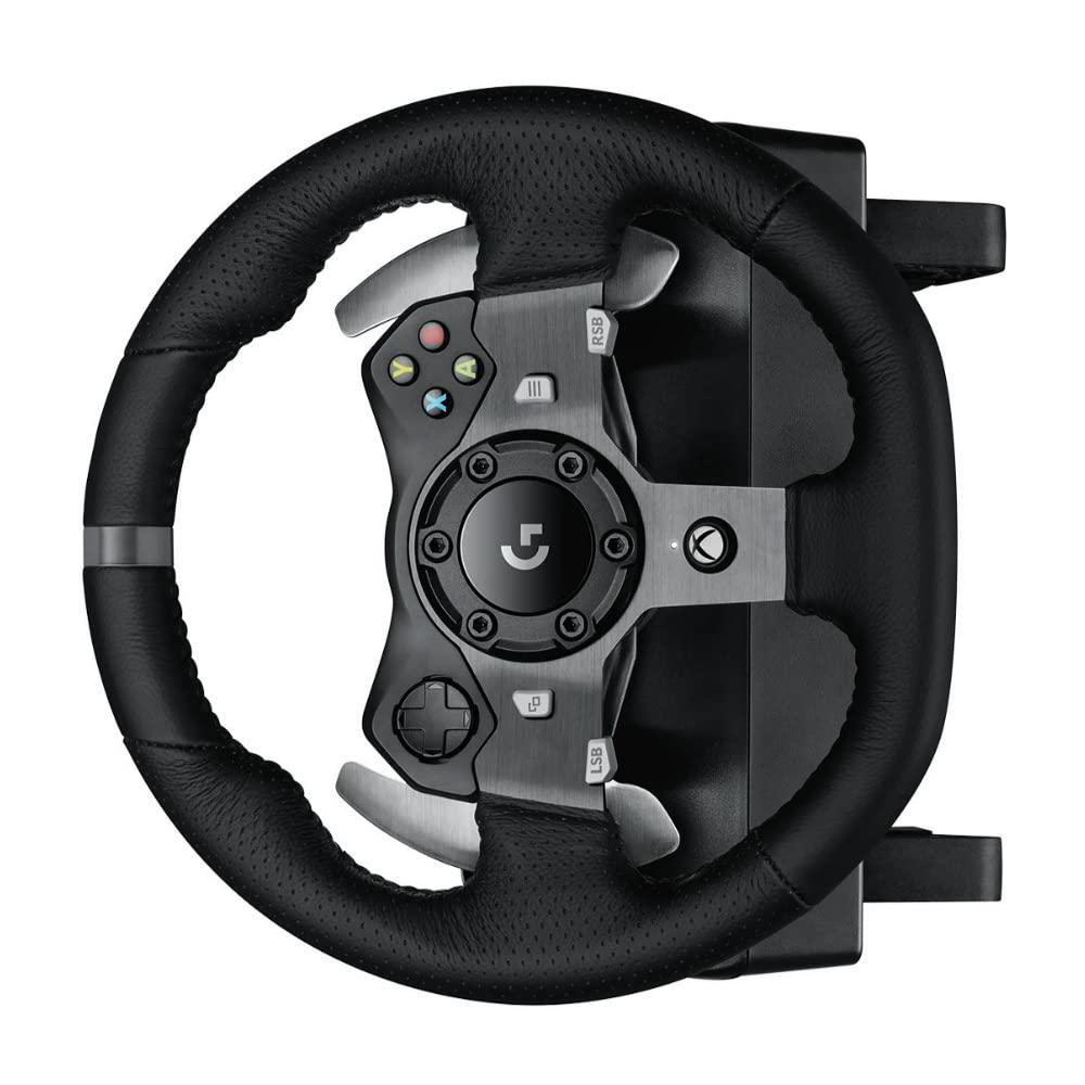 logitech G920 Dual-motor Feedback Driving Force USB Racing Wheel with Responsive Pedals for Xbox One (Renewed)