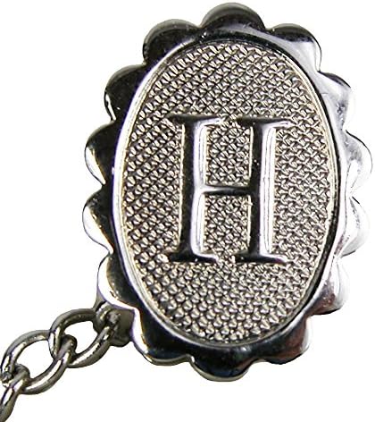 Jaymar Men's Oval Initial Tie Tack in Gold, Silver N