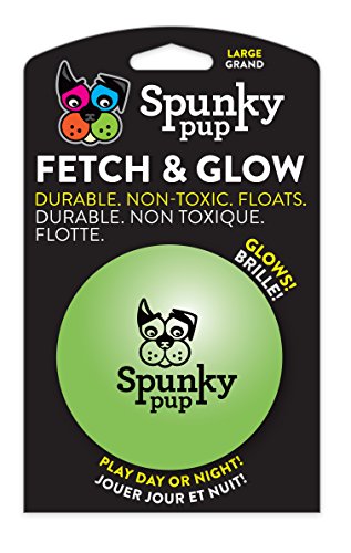 Spunky Pup Fetch and Glow Ball - Large [Colors Vary]