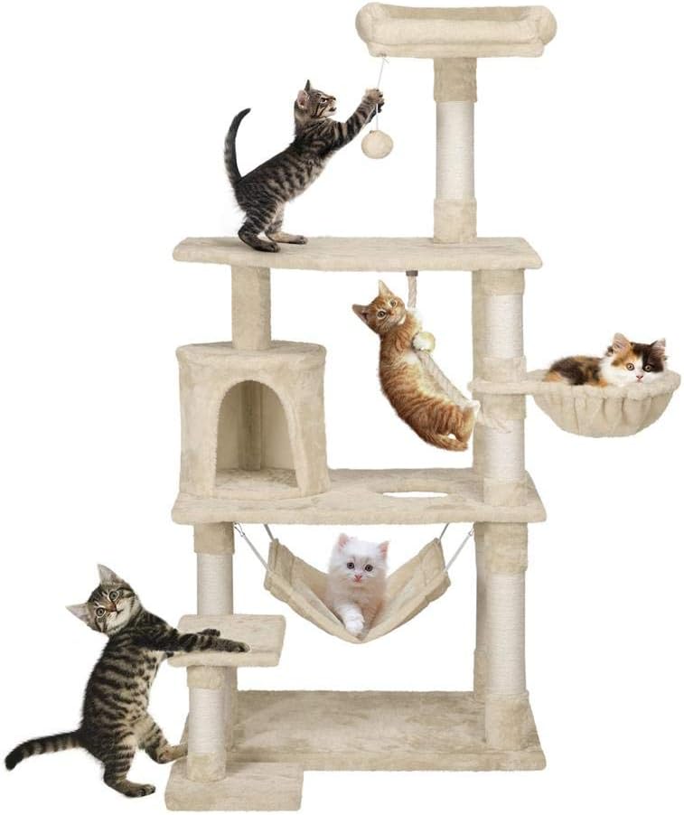 Yaheetech 62in Extra Large Cat Tree Condo with Sisal