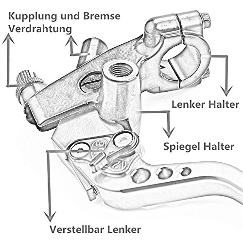 image for Qlhshop 7/8 Handlebar Universal Motorcycle Brake Levers Clutch Lever B