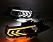 MotorFansClub Daytime Running Fog Lights Lamp LED DRL for Ford Fusion Mondeo 2013-2016 with Turn Signal(White & Yellow)
