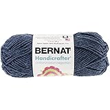 Bernat Handicrafter Cotton Yarn, Solid, 1.7 Ounce, Indigo, Single Ball