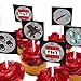 Mining Fun TNT Cupcake Stand & Pick Kit, Pixel Decorations, Mining Fun Parties, Birthdays, Party Supplies, Cake Decorations, 3 Tier Cardboard Cupcake Stand