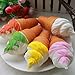1Pc Random Squishy Jumbo Slow Rising Ice Cream Food Sample Bag Pendant Key Chain Toy Stress Relief