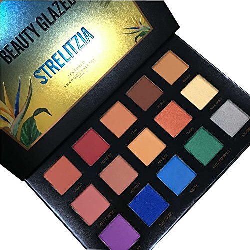 15 Colors STRELITZIA BEAUTY GLAZED Matte Shimmer Highlight Eyeshadow Waterproof Eyeshadow Palette Makeup Eye Shadow