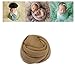 Coberllus Newborn Baby Photo Props Blanket Stretch Knitted Wrap Swaddle for Boy Girls Photography Shoot (Brown)