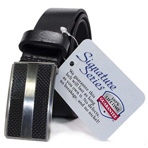 Nickel Free Titanium-Carbon Fiber Belt, Black 36"
