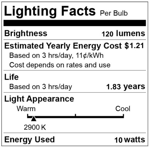 CBconcept 10XG412V10W G4 JC Halogen Light Bulb,10-Watt,12-Volt, 10 Bulbs